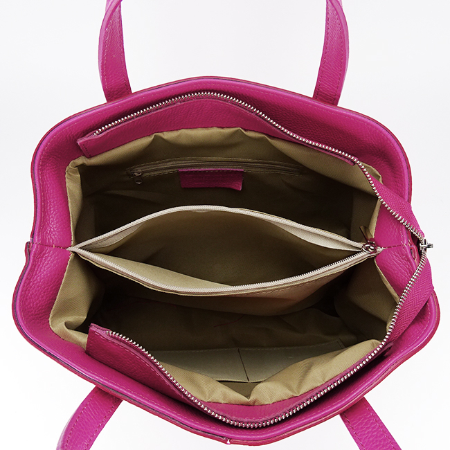 Geanta mare fucsia din piele naturala 8922 M6 [7]