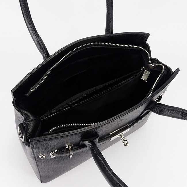 Geanta mare neagra din piele naturala 8901 128 [9]