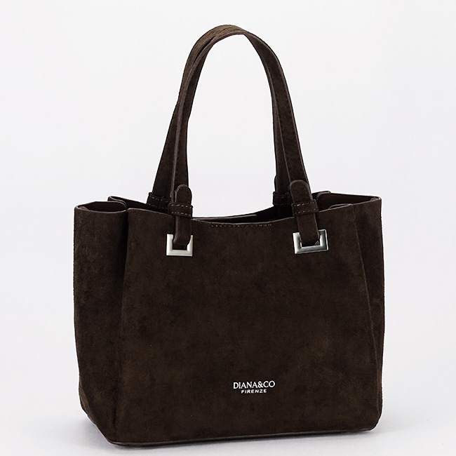 Geanta maro cafeniu din velur DIANA&CO DHJ929-2 M13 [3]