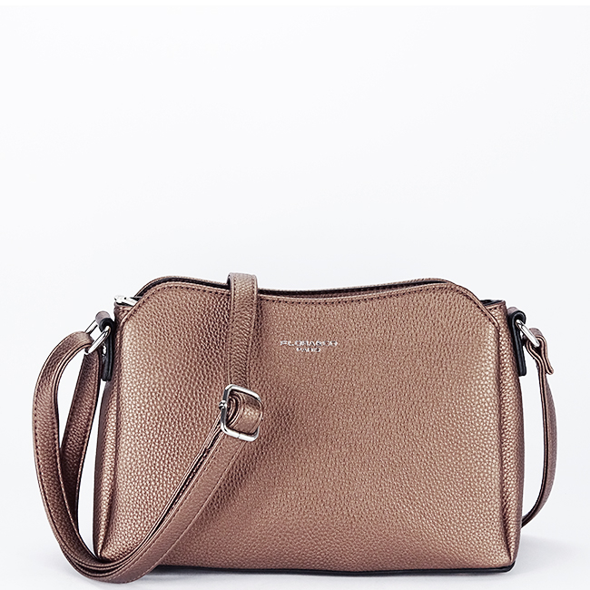 Geanta maro metalizat casual FloraCO Paris F2516 M9