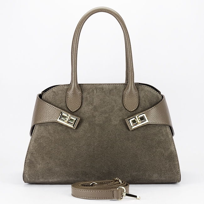 Geanta maro taupe din piele naturala 1895 130 [6]