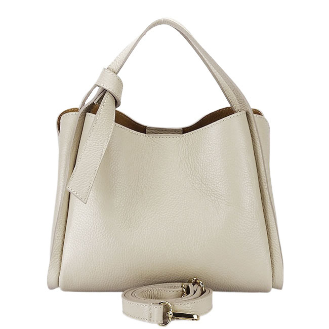 Geanta medie bej din piele naturala 8905 128 [6]