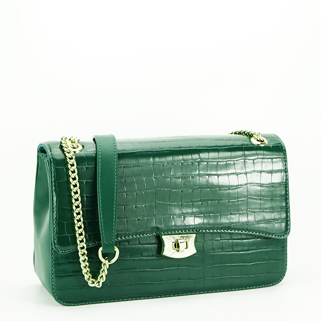Geanta medie David Jones Paris 7002-2 15 Verde inchis [2]