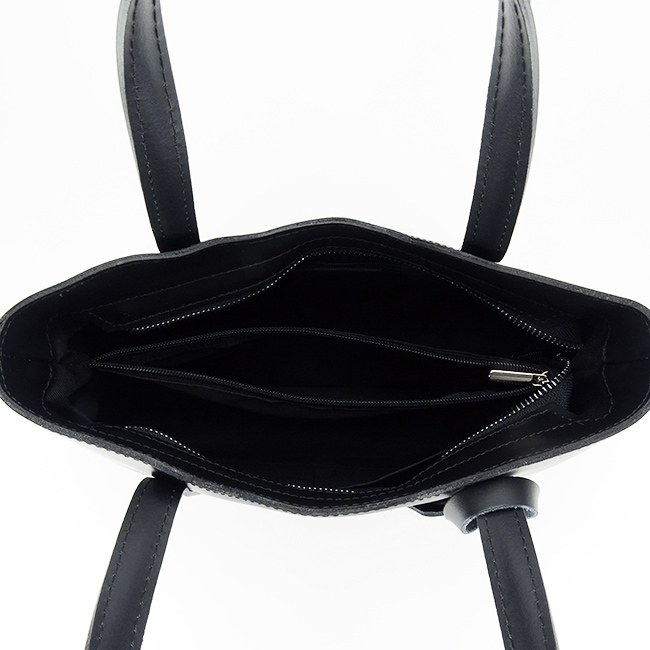Geanta medie neagra din piele naturala 1065 132 [7]