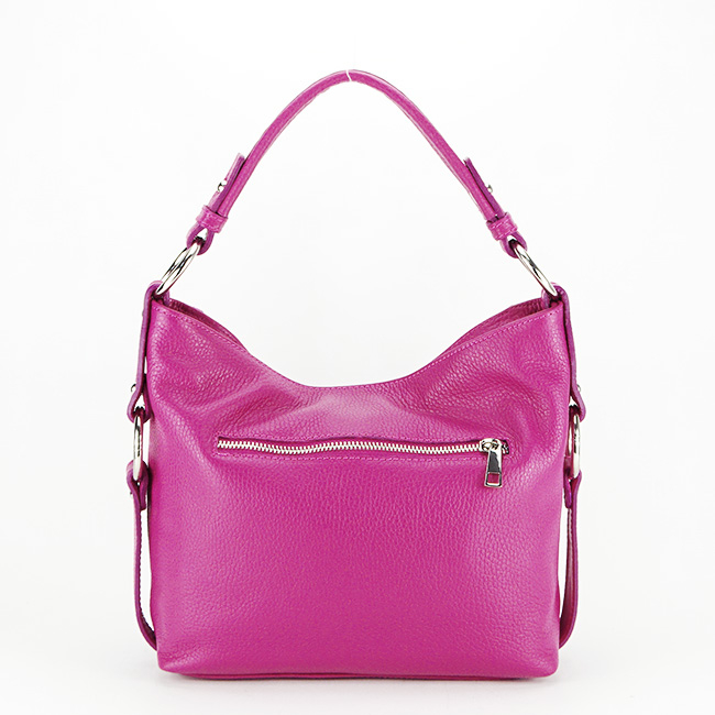 Geanta medie din piele naturala 8931 124 Fucsia [4]