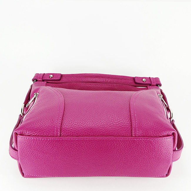 Geanta medie din piele naturala 8931 124 Fucsia [6]