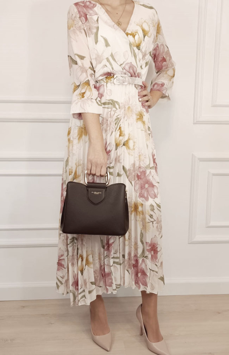 Geanta medie maro cafeniu FLORA&Co F6977 126 [2]