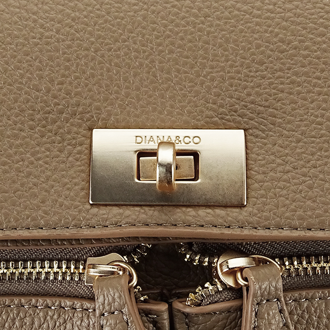 Geanta medie maro taupe Diana&CO DHJ823-2 17 [10]