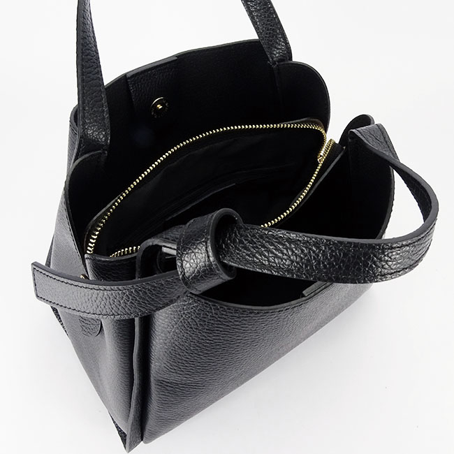 Geanta medie neagra din piele naturala 8905 128 [9]