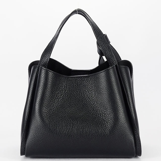 Geanta medie neagra din piele naturala 8905 128 [5]