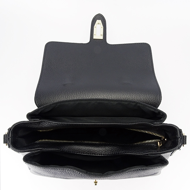 Geanta medie neagra din piele naturala 8910 126 [8]