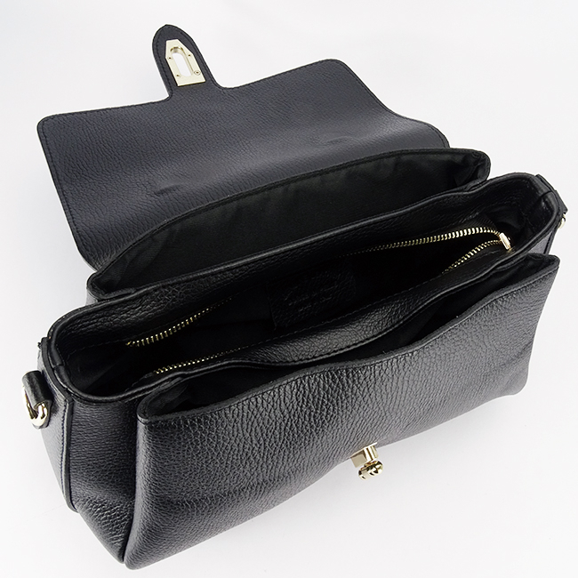 Geanta medie neagra din piele naturala 8910 126 [9]