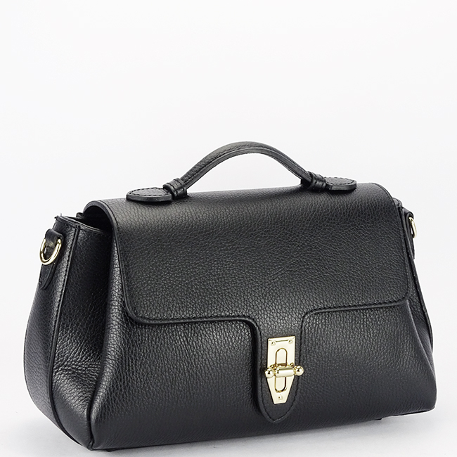 Geanta medie neagra din piele naturala 8910 126 [3]