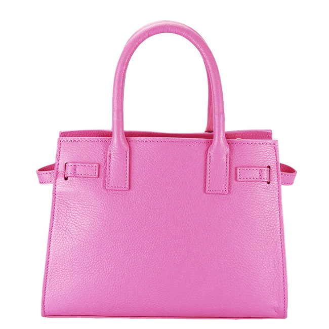 Geanta medie roz bonbon din piele naturala B-1727 122 [6]
