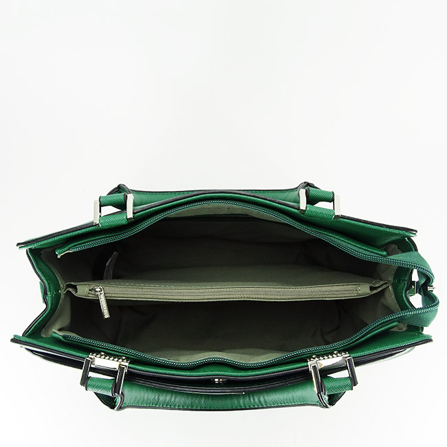 Geanta medie verde Jeffery 13 [7]