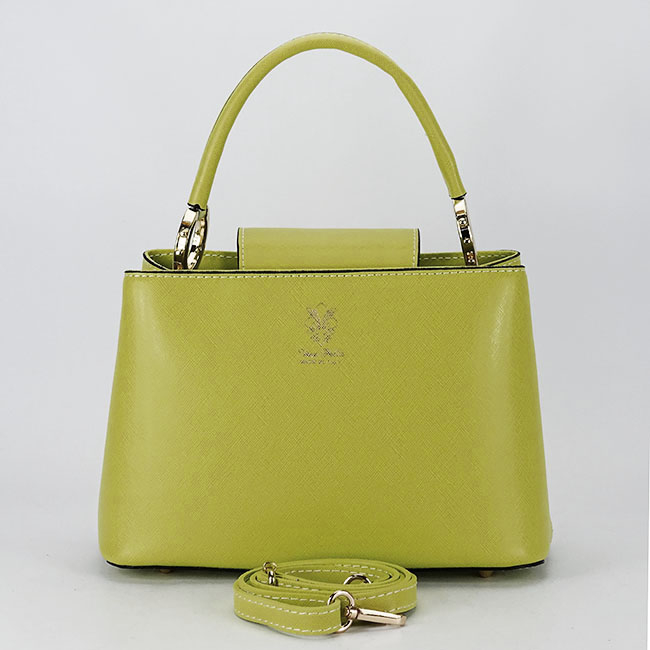 Geanta medie verde lime din piele naturala 8950 119 [6]