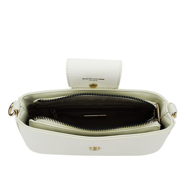 Geanta mica alba David Jones Paris CM6773A 14 [6]