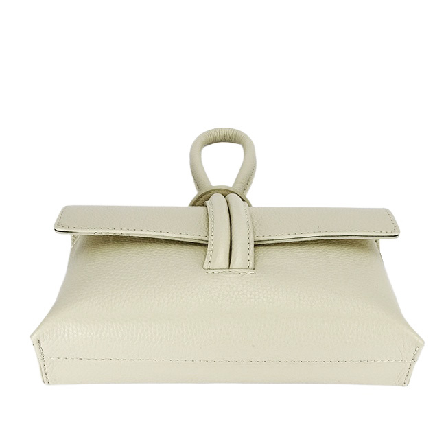 Geanta mica bej deschis din piele naturala 1732 123 [8]