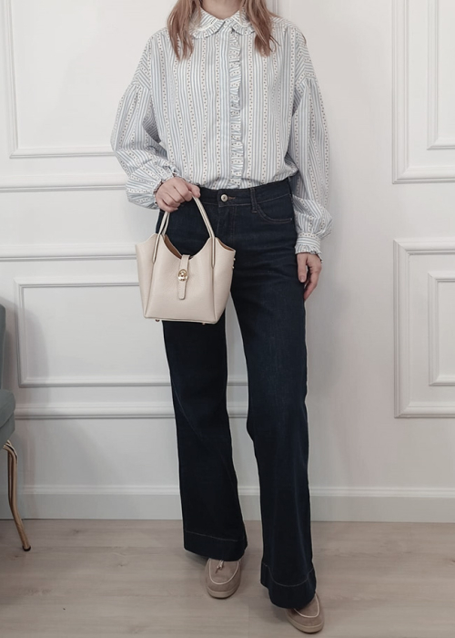 Geanta mica bej din piele naturala 2057 131 [2]