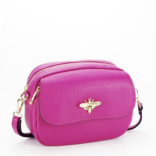 Geanta mica din piele naturala 1530 120 Fucsia [2]