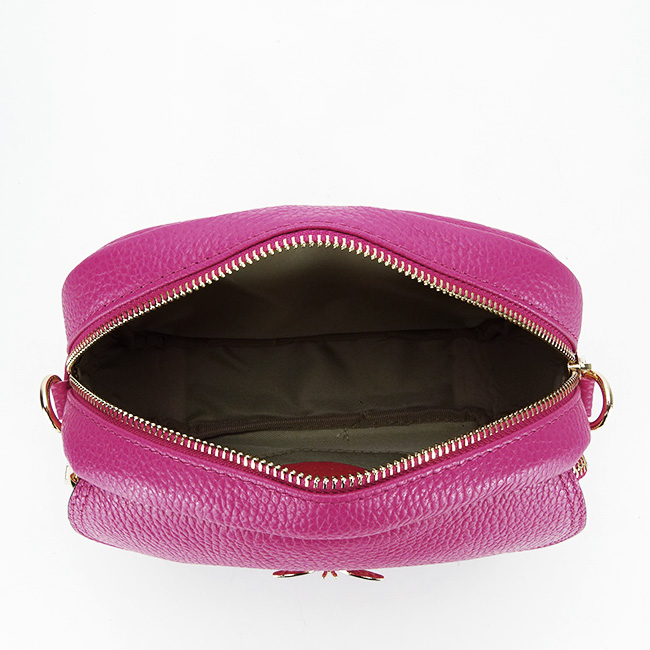 Geanta mica din piele naturala 1530 120 Fucsia [6]