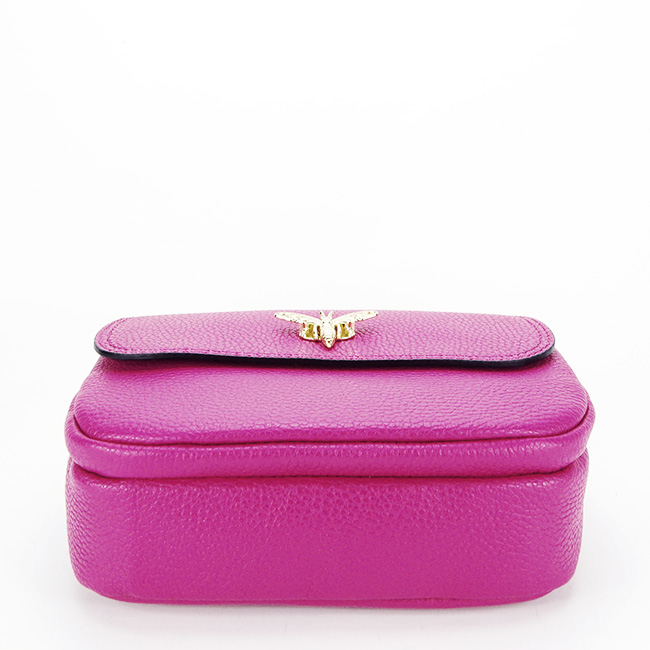 Geanta mica din piele naturala 1530 120 Fucsia [5]