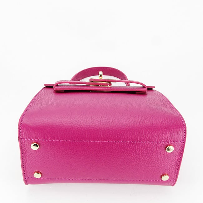 Geanta din piele naturala 8949 121 Fucsia [6]