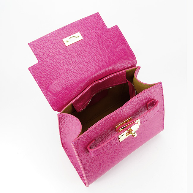 Geanta din piele naturala 8949 121 Fucsia [8]