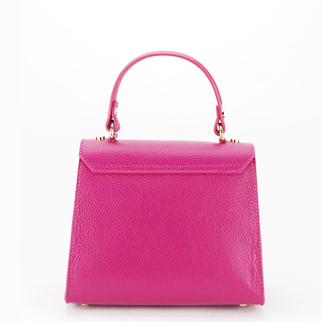 Geanta din piele naturala 8949 121 Fucsia [4]