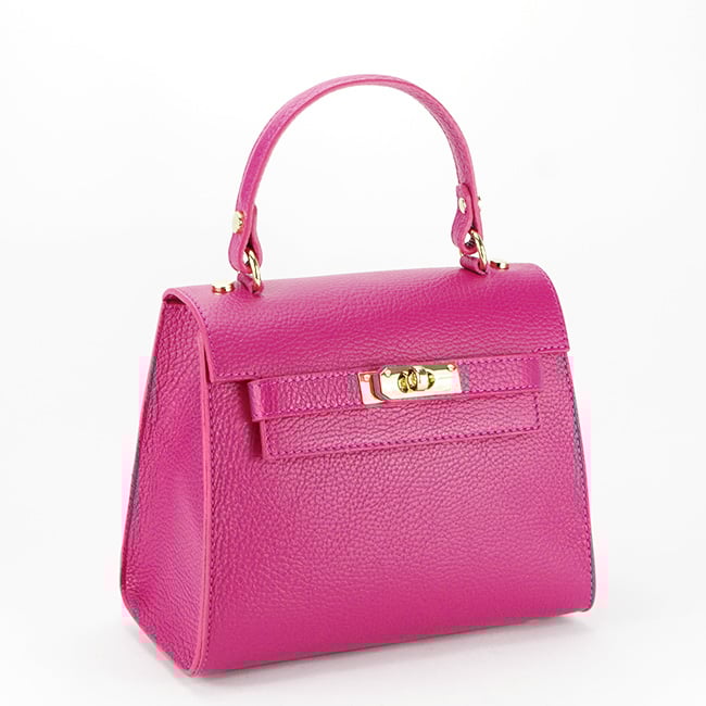 Geanta din piele naturala 8949 121 Fucsia [2]