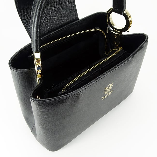 Geanta din piele naturala 8950 120 Negru [8]