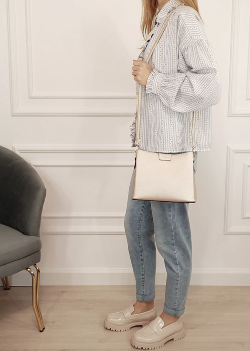 Geanta mica ivory metalizat Flora&Co Paris F2548 14 [2]