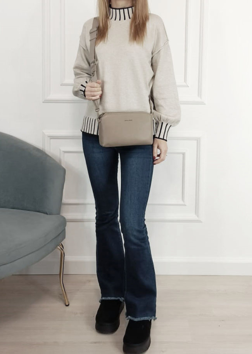 Geanta mica maro taupe crossbody CM6905-1 15 [2]