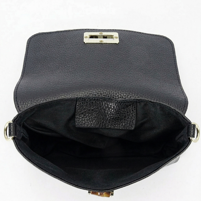 Geanta mica neagra din piele naturala 2052 06 [9]