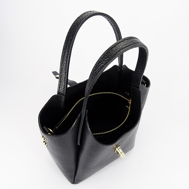 Geanta mica neagra din piele naturala 2057 131 [10]