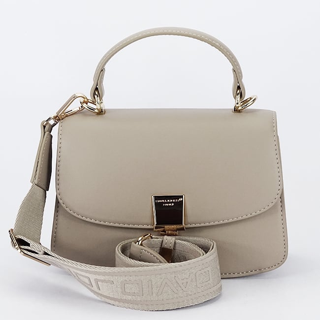 Geanta mica taupe David Jones Paris CM7288 14