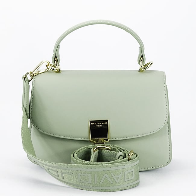 Geanta mica verde deschis David Jones Paris CM7288 14