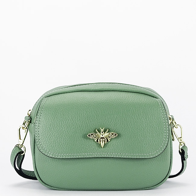 Geanta mica verde menta din piele naturala 1530 120