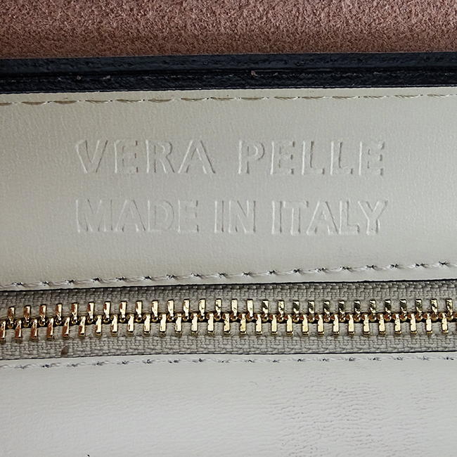 Geanta multicolora din piele naturala 1616 131 Taupe [9]