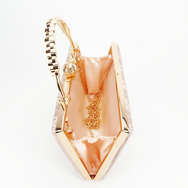 Geanta auriu rose, clutch cu maner BME-622 05 [6]