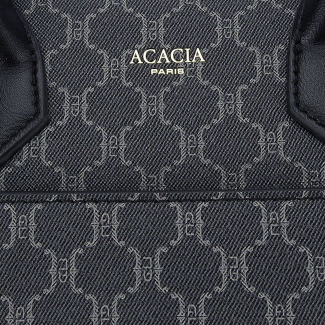 Geanta neagra cu imprimeu Acacia Paris G-24254 12 [9]