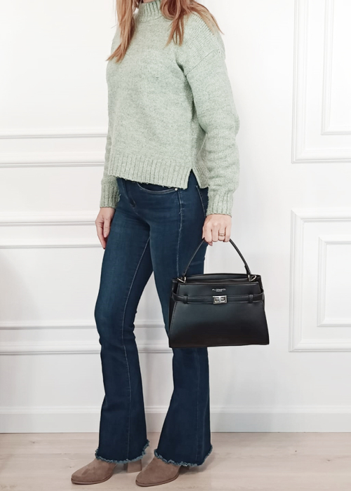 Geanta neagra dama Flora&Co Paris F8541 14 [2]