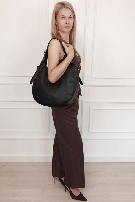 Geanta neagra David Jones Paris de talie mare CM8456 M13 [3]