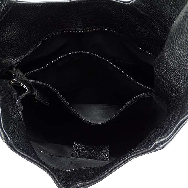 Geanta neagra de talie mare din piele naturala 8924 127 [5]