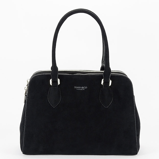 Geanta neagra DIANA&CO din velur DHJ928-2 M13 [3]