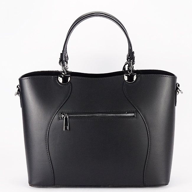 Geanta neagra din piele naturala 1424A 125 [5]