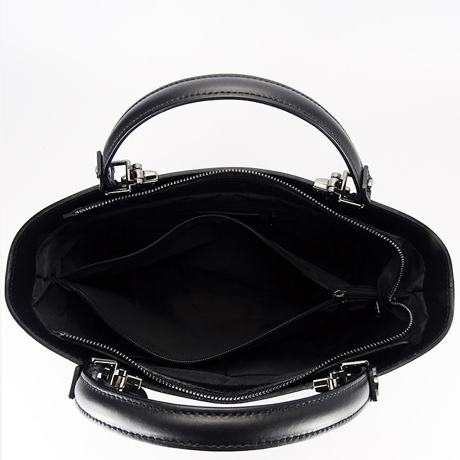 Geanta neagra din piele naturala 1424A 125 [8]