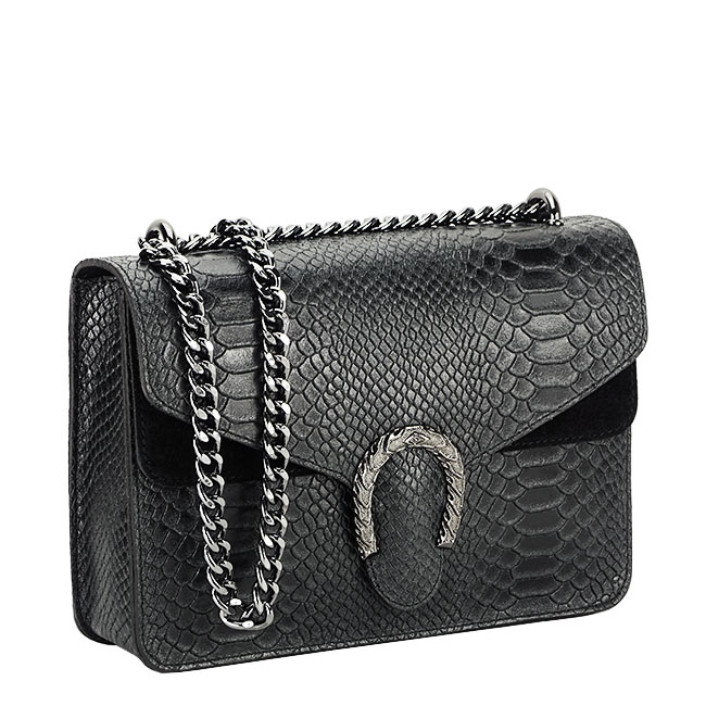 Geanta neagra din piele naturala 1524 123