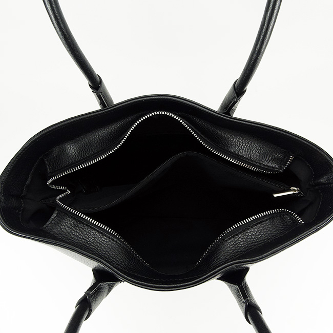 Geanta neagra din piele naturala 8966 123 [6]