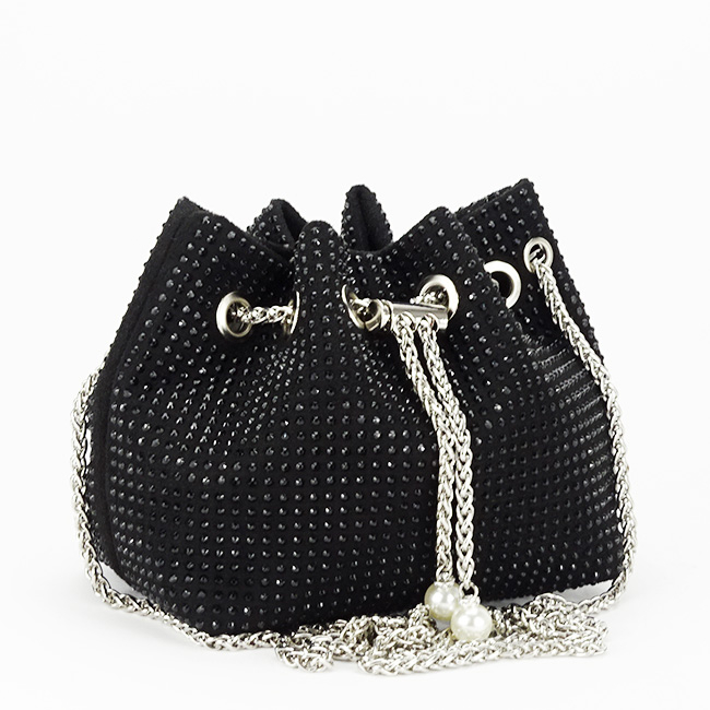 Geanta neagra eleganta cu pietricele 625 05 [4]